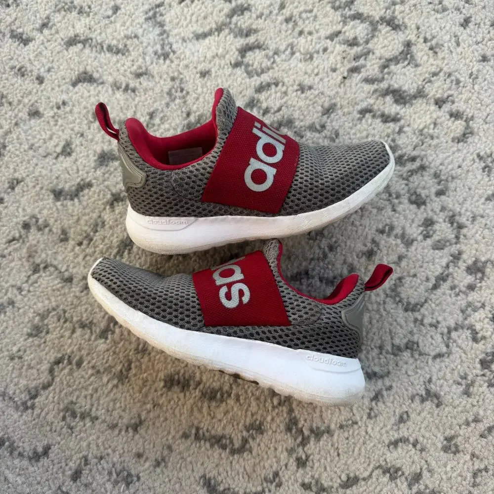 Adidas Lite Racers Shoes Grey/Red Size 11K